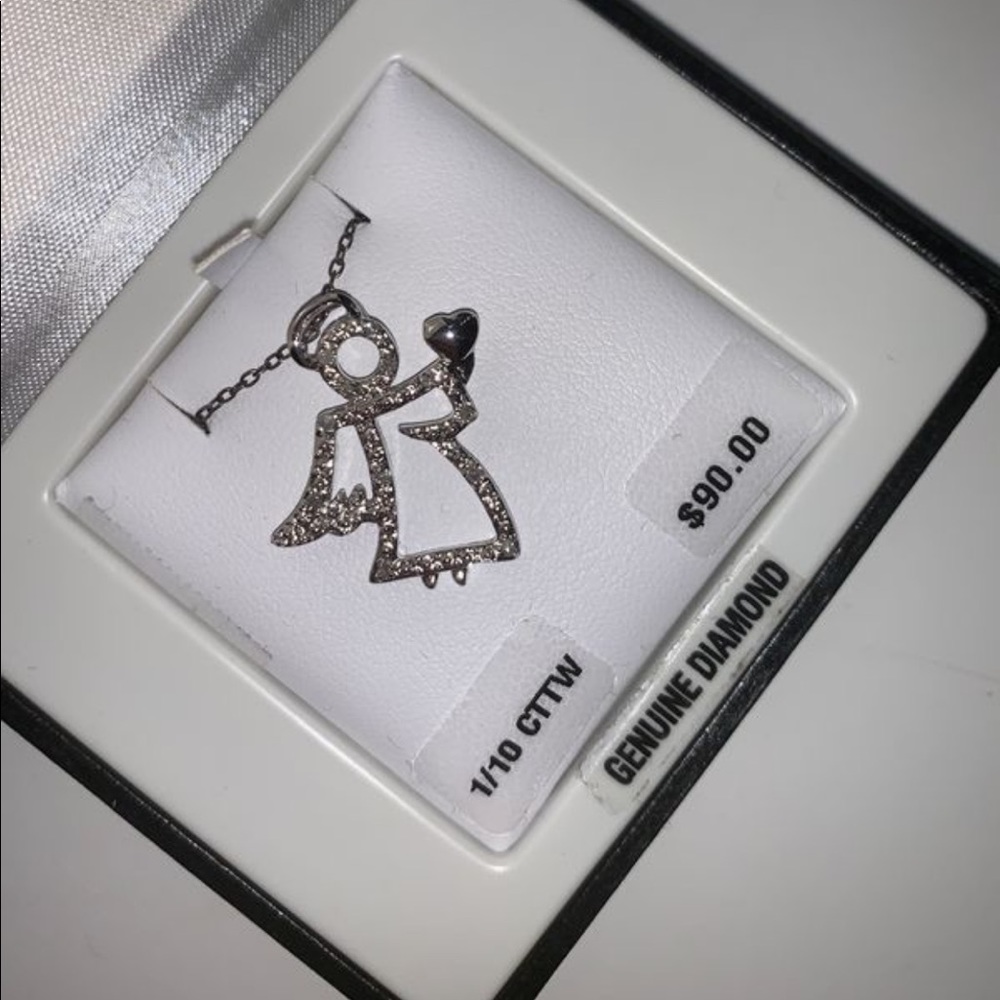 Brand New In-Box Diamond Angel Necklace 💎